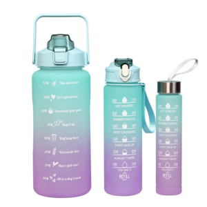 Wonisi 3 In 1 Motivational Plastic Water Bottle WNS-SL3