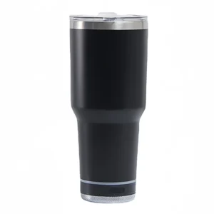 Vaso de viaje con altavoz de acero inoxidable de 30 oz