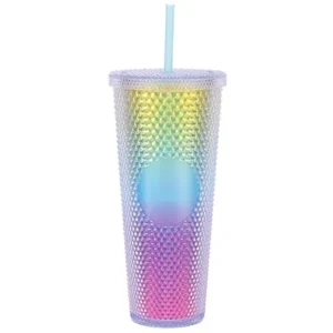 Wonisi 24Oz Colorful Double Wall Plastic Tumbler Cup